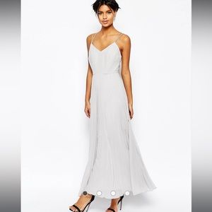 ASOS Woven Cami Maxi Dress With Pleated Skirt